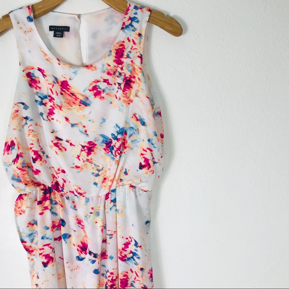 Metaphor Multiple Color Print Art Dress - image 1